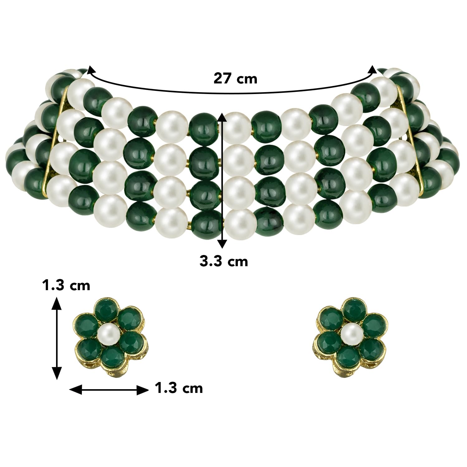 Faux Pearl Necklace & Jewelry Set Gift for Women