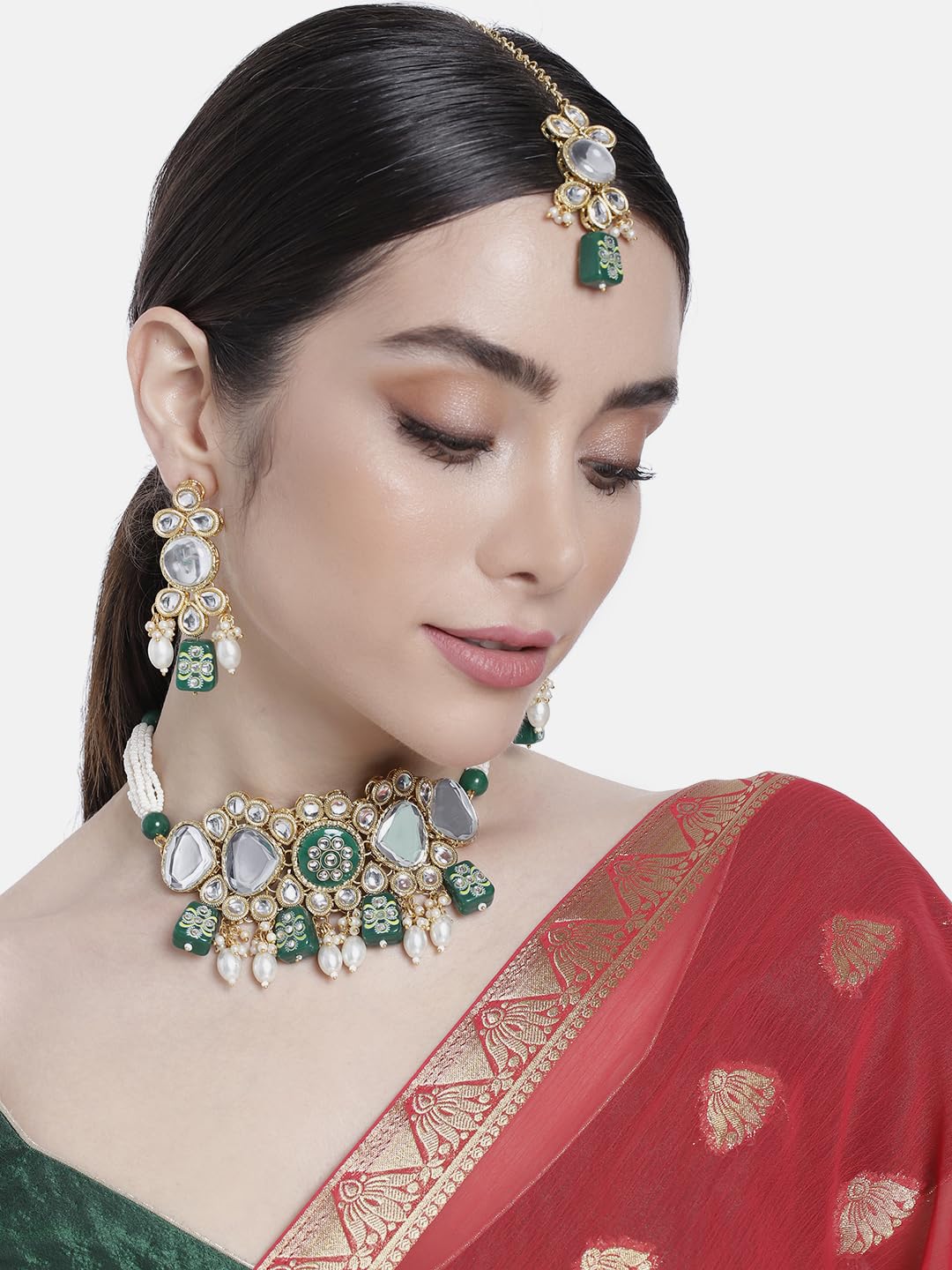 Faux Pearl Necklace & Jewelry Set Gift for Women