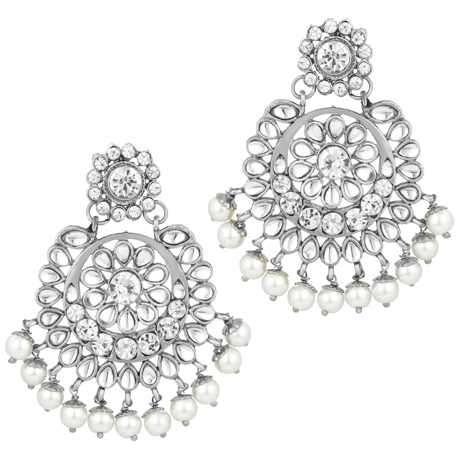 Kundan Faux Pearl Bridal Jewelry Set Gift for Women