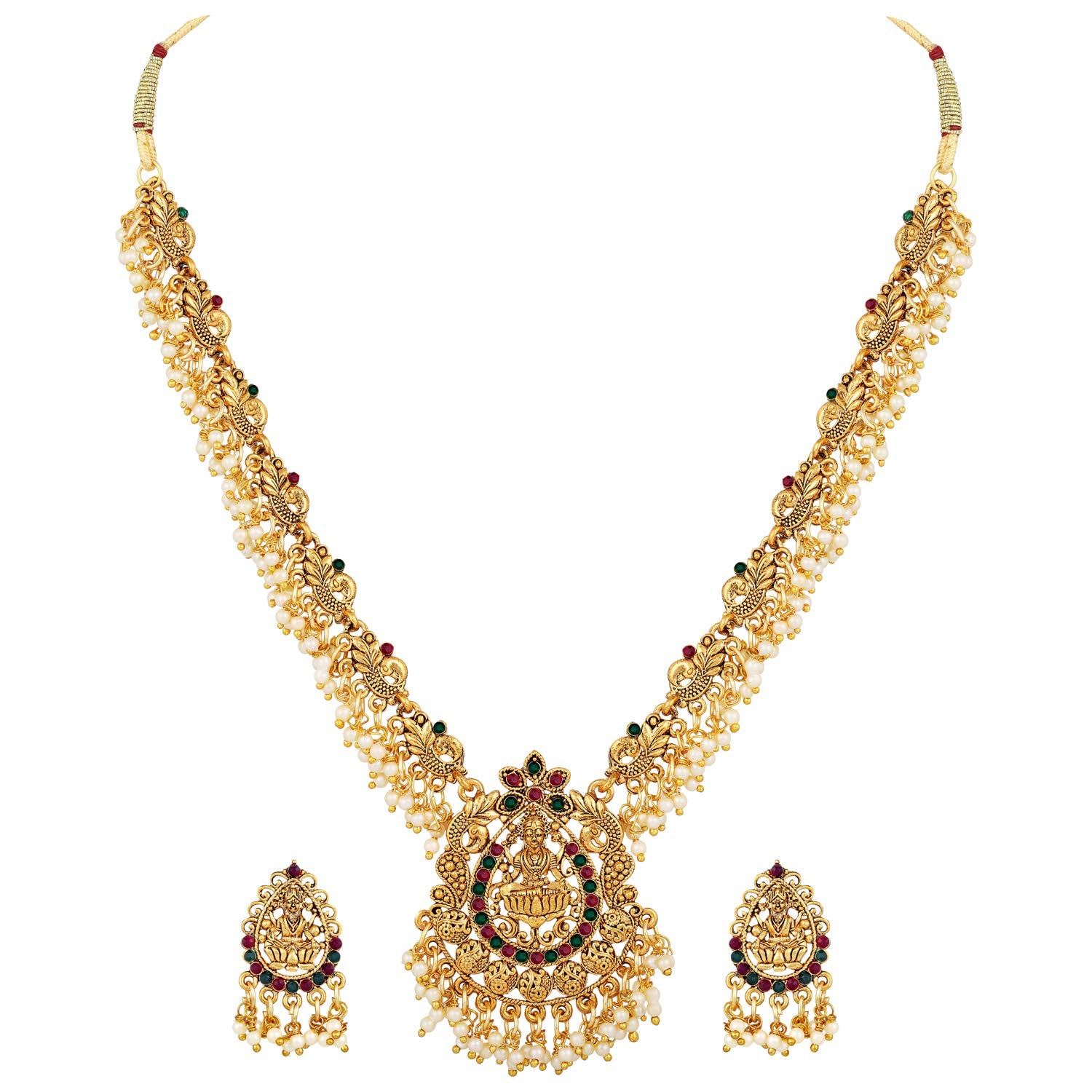 Fashion Latest Stylish Fancy Pearl Choker Traditional Jewellery Set for Women