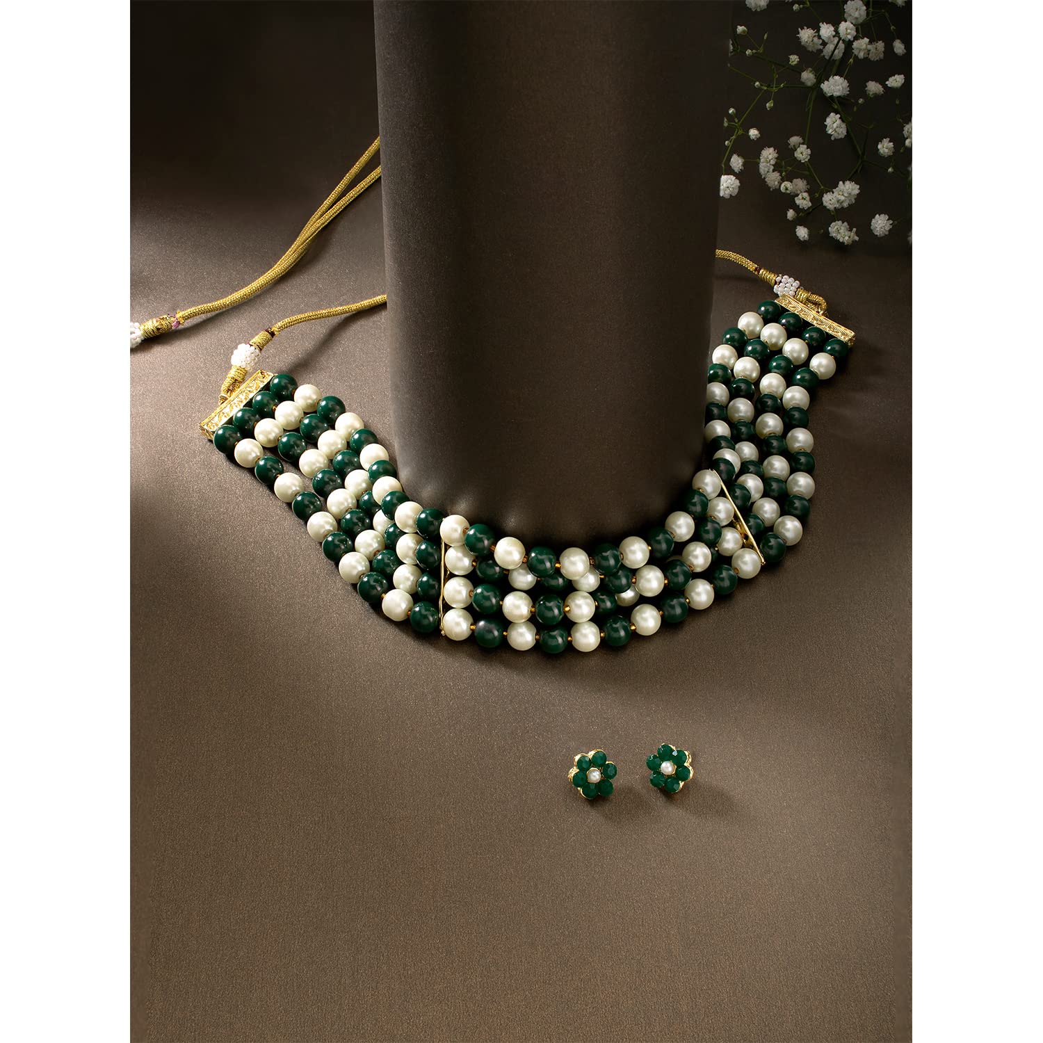 Faux Pearl Necklace & Jewelry Set Gift for Women