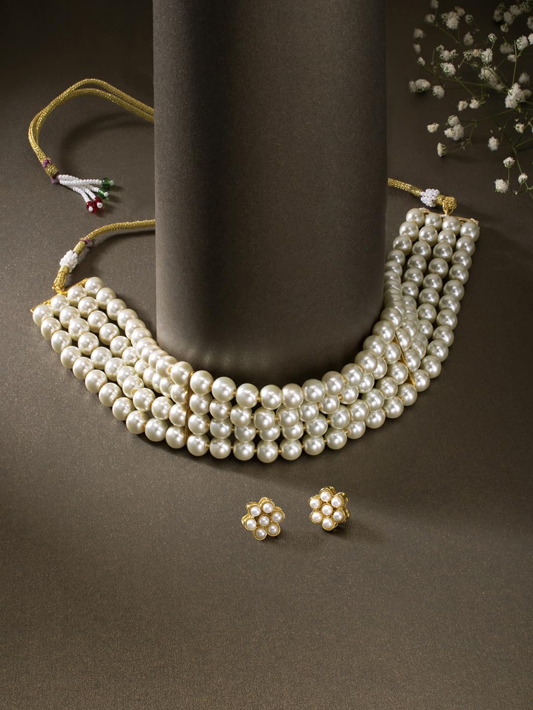 Faux Pearl Necklace & Jewelry Set Gift for Women
