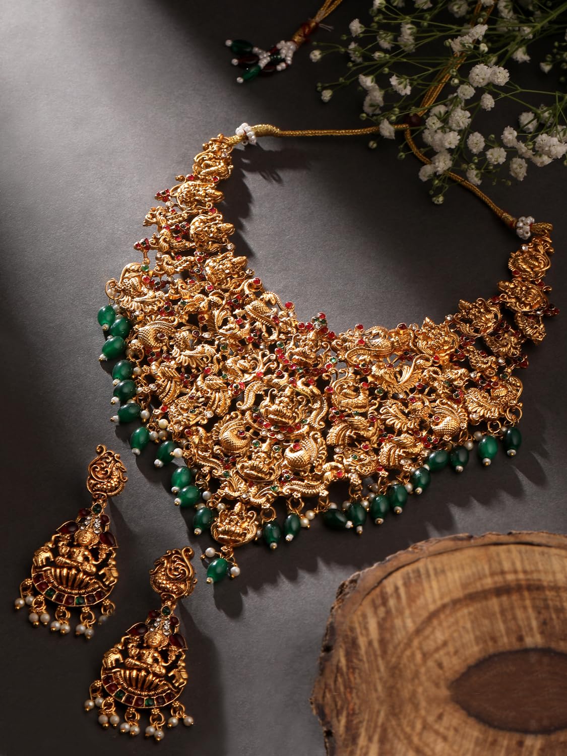 Fashion Latest Stylish Fancy Pearl Choker Traditional Jewellery Set for Women