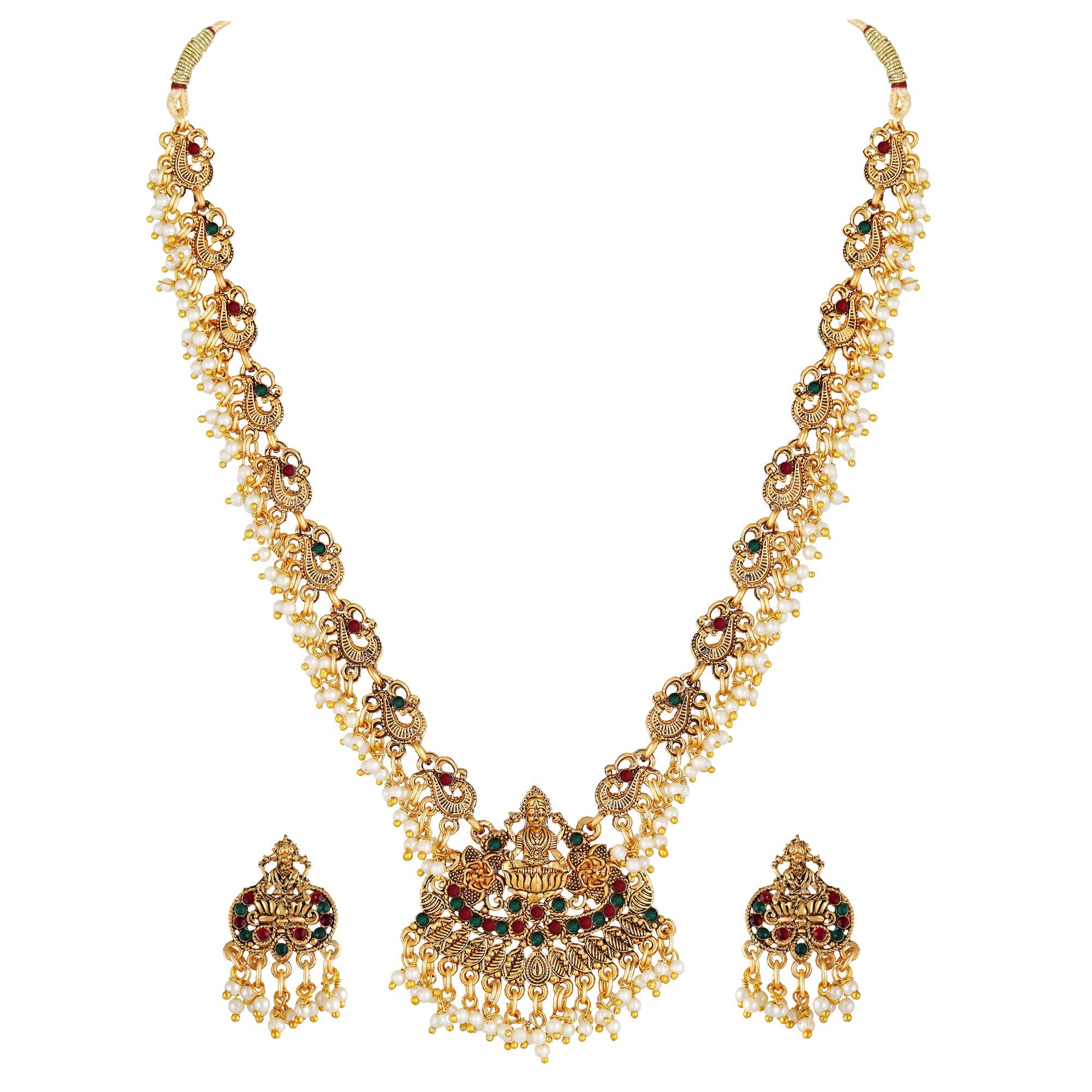 Fashion Latest Stylish Fancy Pearl Choker Traditional Jewellery Set for Women