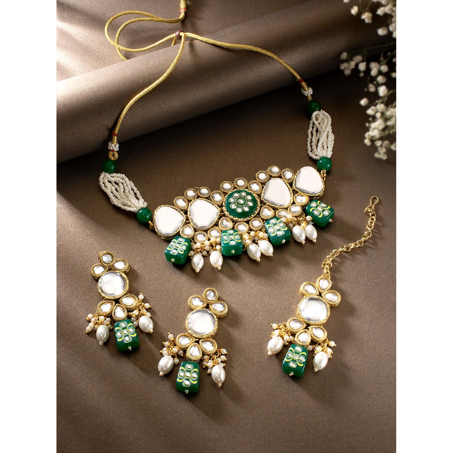 Faux Pearl Necklace & Jewelry Set Gift for Women