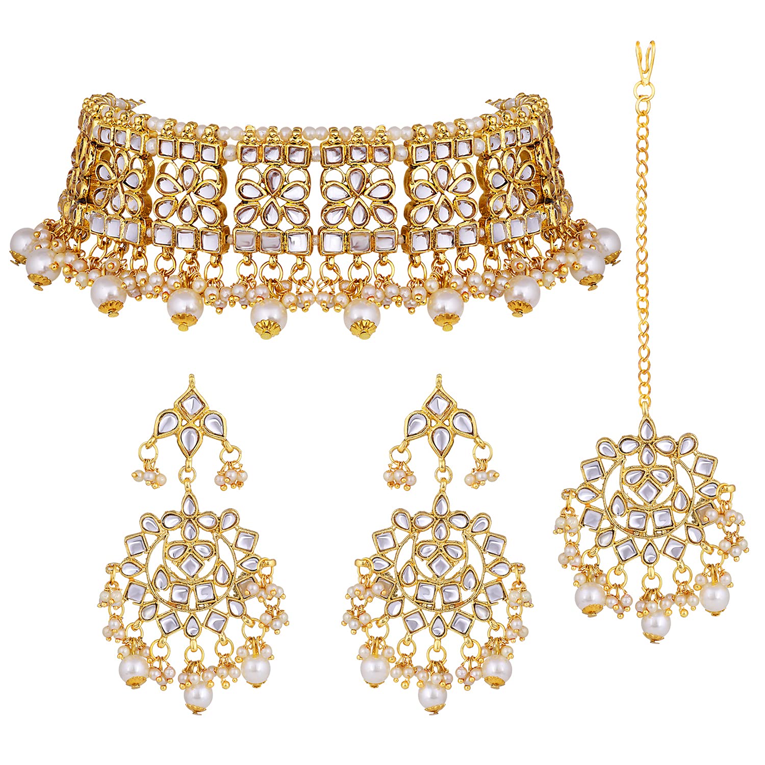 Faux Pearl Necklace & Jewelry Set Gift for Women