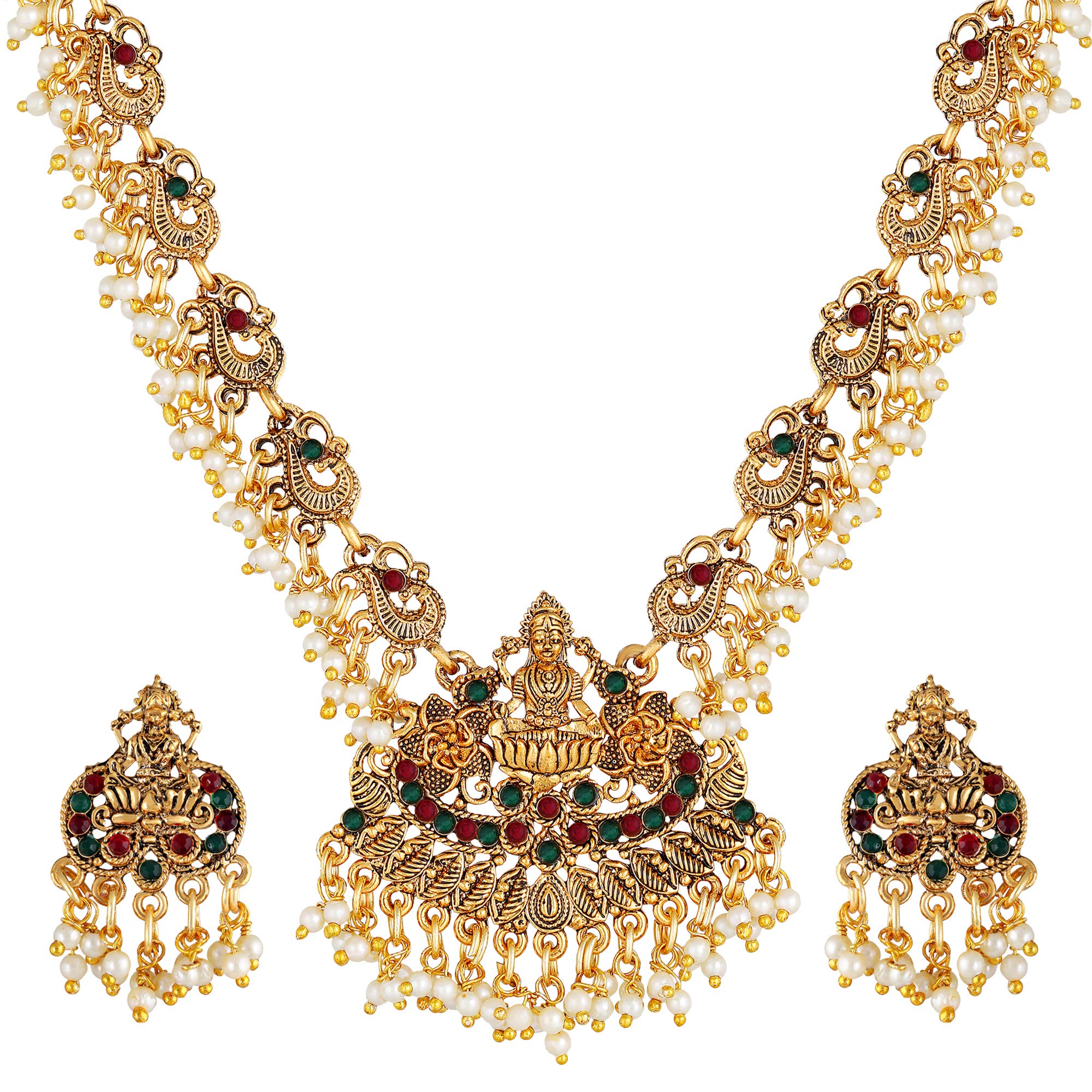Fashion Latest Stylish Fancy Pearl Choker Traditional Jewellery Set for Women