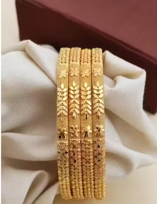 New Antic Bangles Gold Plated 4 PIS