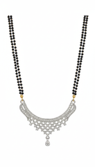 Elegant Silver-Plated AD Mangalsutra for Women